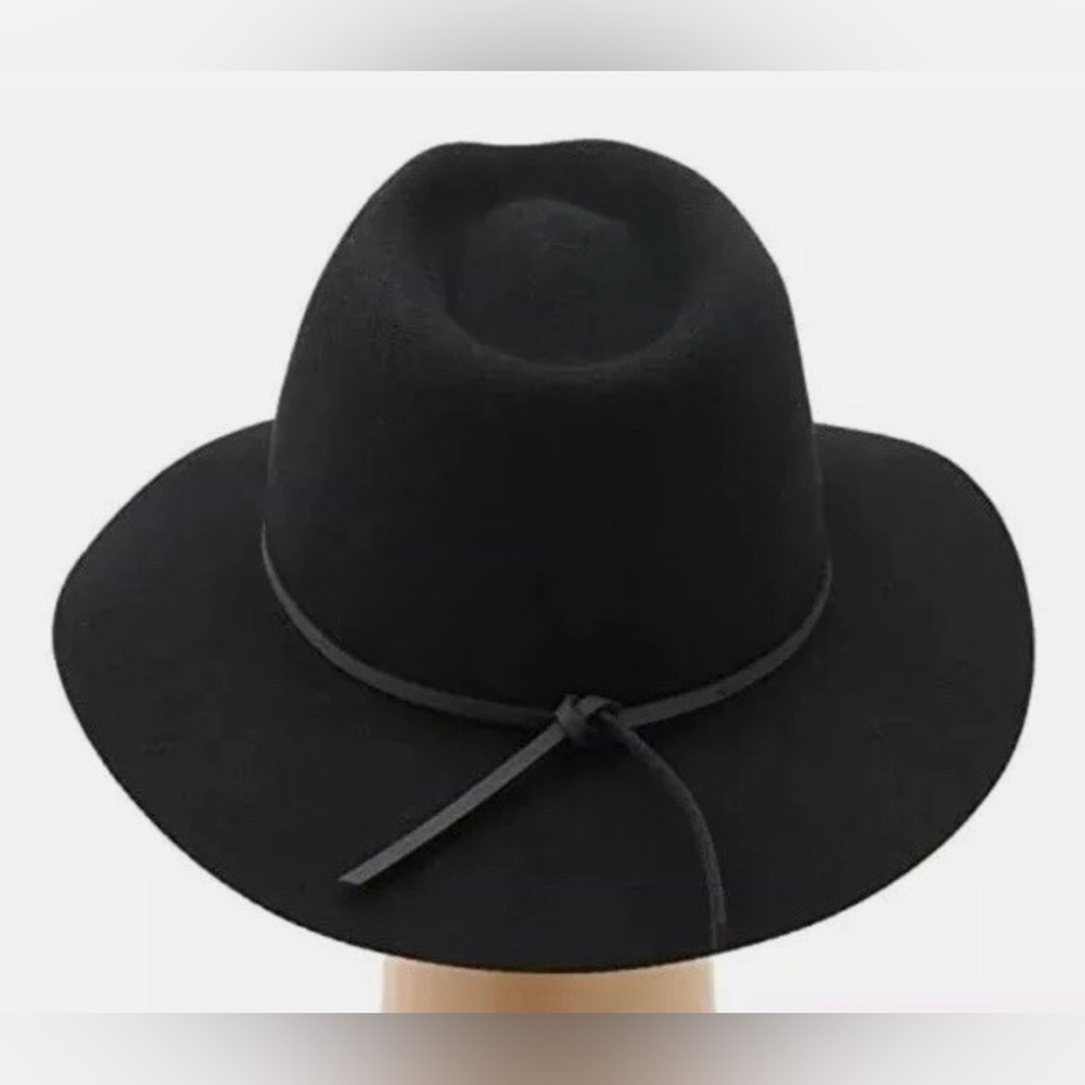 Brixton Black Wesley Fedora Hat Women's Size Medium